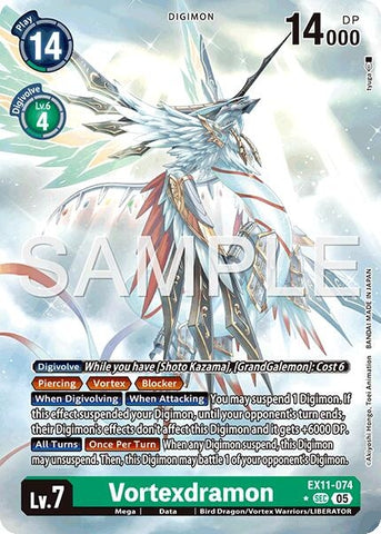 Image for Vortexdramon (Alternate Art) (EX11-074 SEC) [Dawn of Liberator] - Digimon Card Game