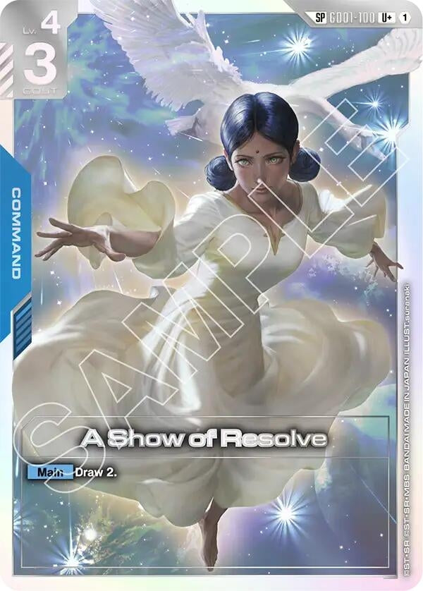 Image for A Show of Resolve (SP) (U+) (GD01-100) [Steel Requiem] - Gundam Card Game