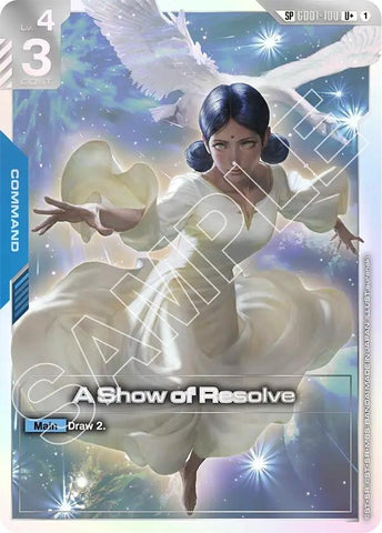 Image for A Show of Resolve (SP) (U+) (GD01-100) [Steel Requiem] - Gundam Card Game