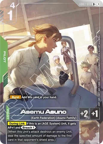 Image for Asemu Asuno (R+) (GD03-088) [Steel Requiem] - Gundam Card Game