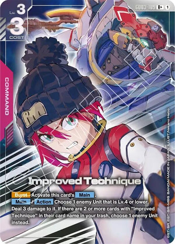 Image for Improved Technique (R+) (GD03-109) [Steel Requiem] - Gundam Card Game