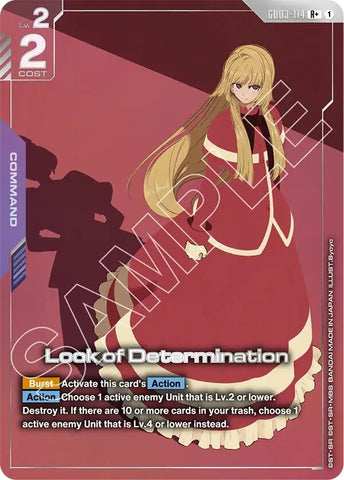 Image for Look of Determination (R+) (GD03-114) [Steel Requiem] - Gundam Card Game