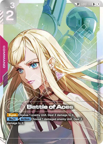 Image for Battle of Aces (SP) (R+) (GD01-111) [Steel Requiem] - Gundam Card Game