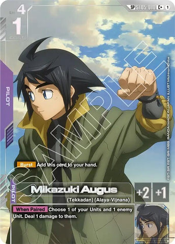 Image for Mikazuki Augus (SP) (C+) (ST05-010) [Steel Requiem] - Gundam Card Game