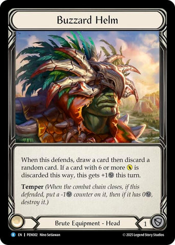 Image for Buzzard Helm (PEN002) [Compendium of Rathe] - Flesh and Blood TCG