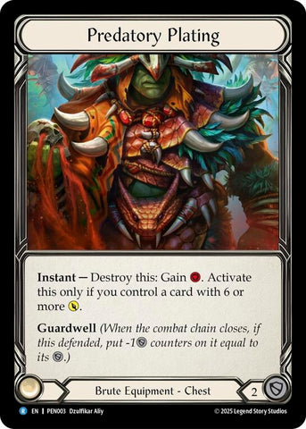 Image for Predatory Plating (PEN003) [Compendium of Rathe] - Flesh and Blood TCG