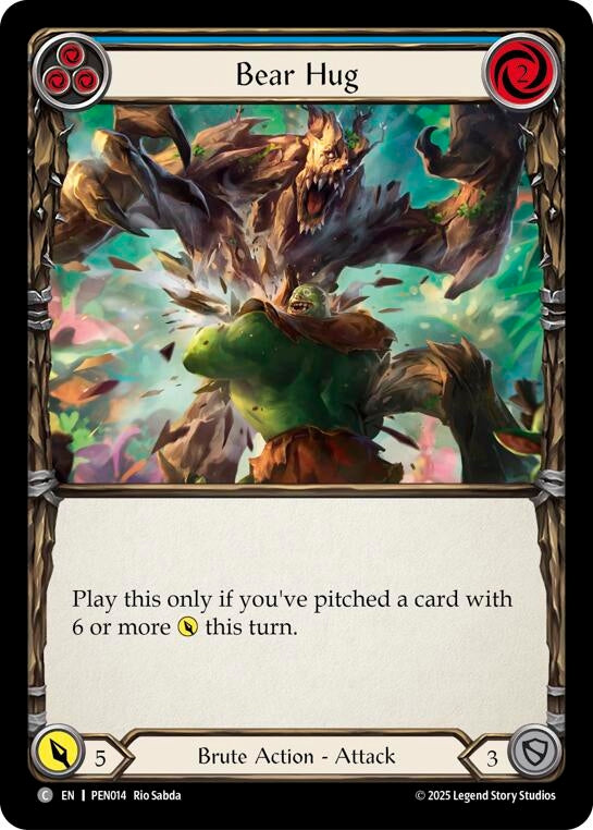 Image for Bear Hug (Blue) (PEN014) [Compendium of Rathe] - Flesh and Blood TCG