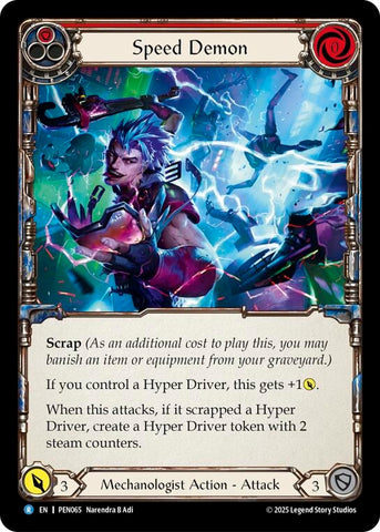 Image for Speed Demon (Red) (PEN065) [Compendium of Rathe] - Flesh and Blood TCG