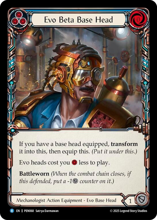Image for Evo Beta Base Head (Blue) (PEN068) [Compendium of Rathe] - Flesh and Blood TCG