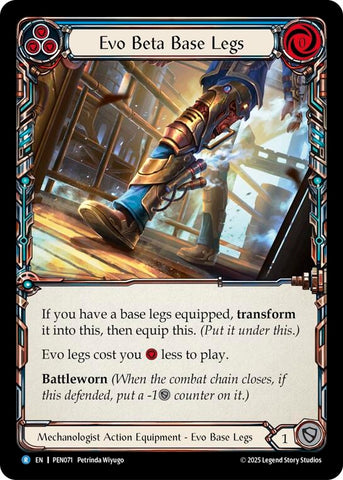 Image for Evo Beta Base Legs (Blue) (PEN071) [Compendium of Rathe] - Flesh and Blood TCG
