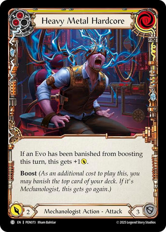 Image for Heavy Metal Hardcore (Yellow) (PEN073) [Compendium of Rathe] - Flesh and Blood TCG