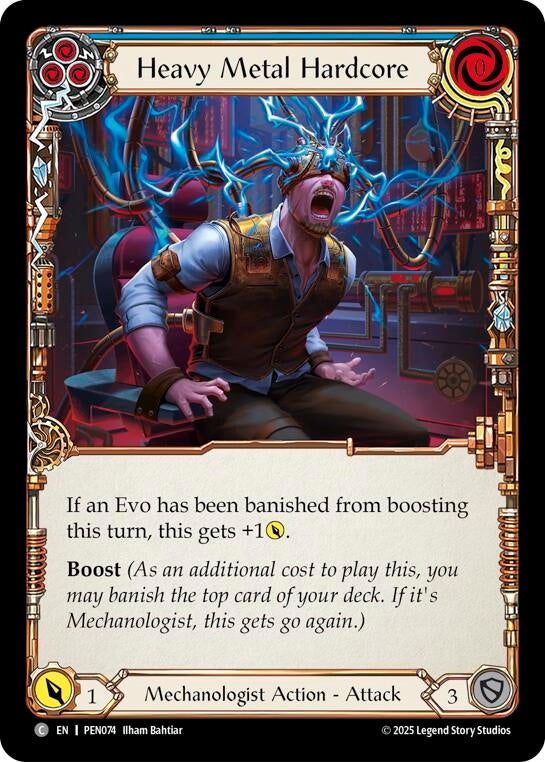 Image for Heavy Metal Hardcore (Blue) (PEN074) [Compendium of Rathe] - Flesh and Blood TCG