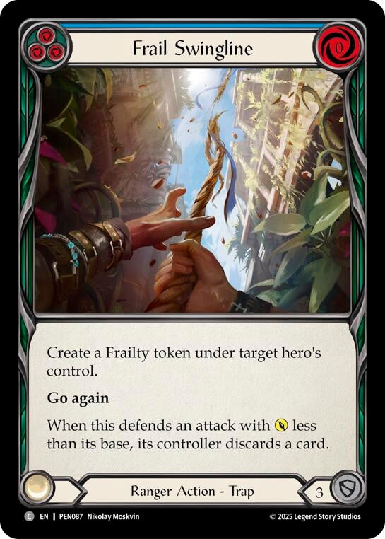 Image for Frail Swingline (Blue) (PEN087) [Compendium of Rathe] - Flesh and Blood TCG