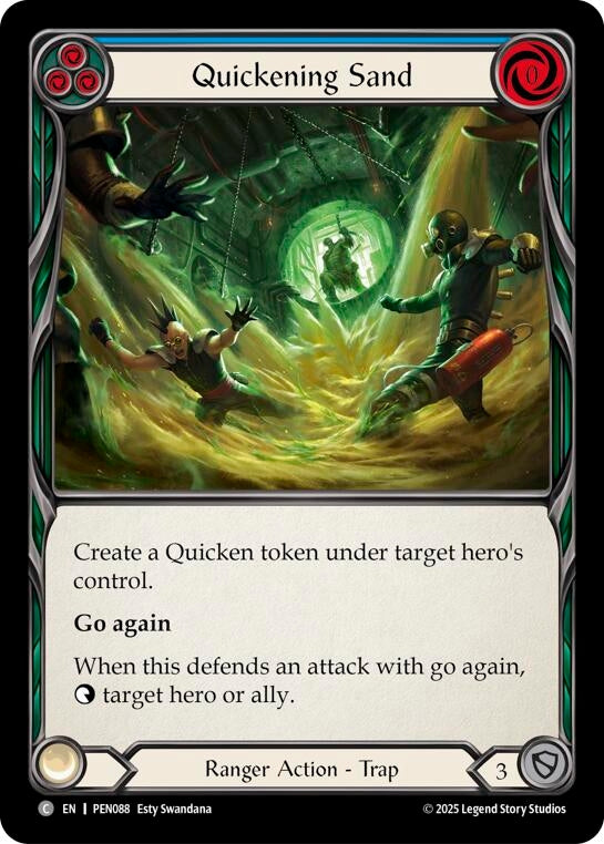 Image for Quickening Sand (Blue) (PEN088) [Compendium of Rathe] - Flesh and Blood TCG