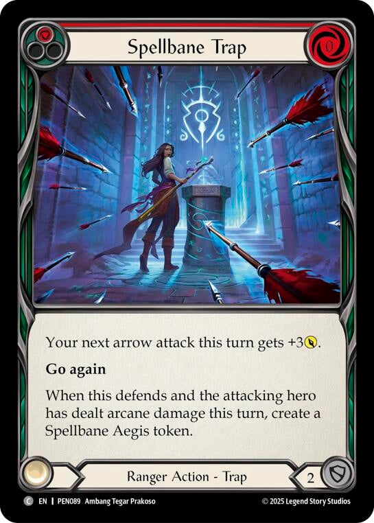 Image for Spellbane Trap (Red) (PEN089) [Compendium of Rathe] - Flesh and Blood TCG