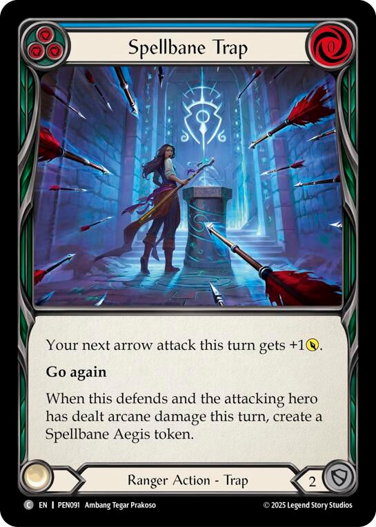 Image for Spellbane Trap (Blue) (PEN091) [Compendium of Rathe] - Flesh and Blood TCG