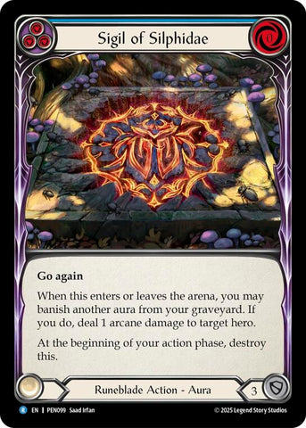Image for Sigil Of Silphidae (Blue) (PEN099) [Compendium of Rathe] - Flesh and Blood TCG