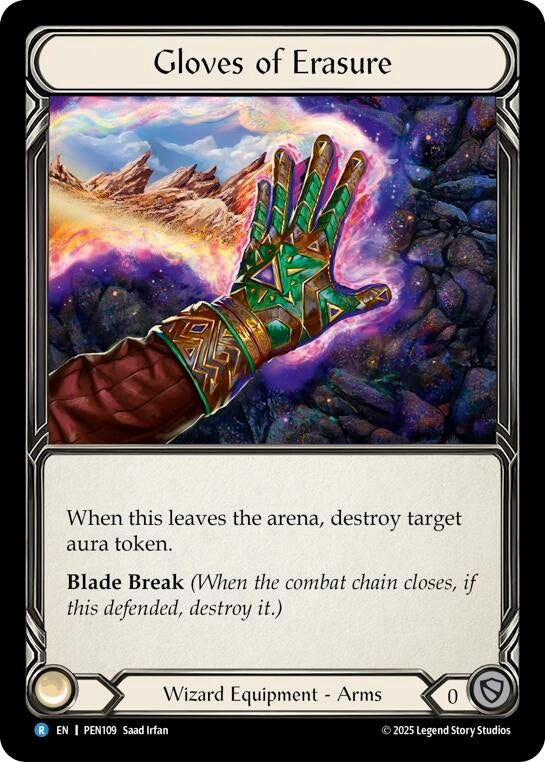 Image for Gloves Of Erasure (PEN109) [Compendium of Rathe] - Flesh and Blood TCG