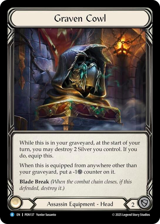Image for Graven Cowl (PEN137) [Compendium of Rathe] - Flesh and Blood TCG