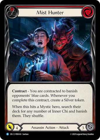 Image for Mist Hunter (Red) (PEN143) [Compendium of Rathe] - Flesh and Blood TCG