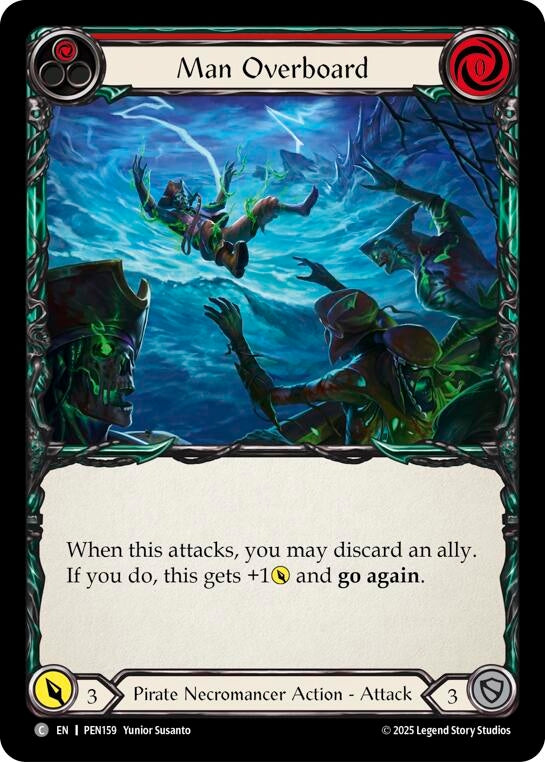 Image for Man Overboard (Red) (PEN159) [Compendium of Rathe] - Flesh and Blood TCG