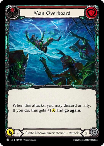 Image for Man Overboard (Red) (PEN159) [Compendium of Rathe] - Flesh and Blood TCG
