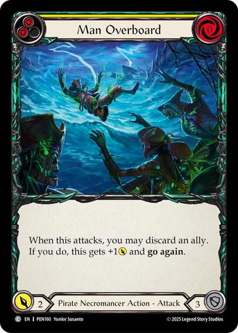 Image for Man Overboard (Yellow) (PEN160) [Compendium of Rathe] - Flesh and Blood TCG
