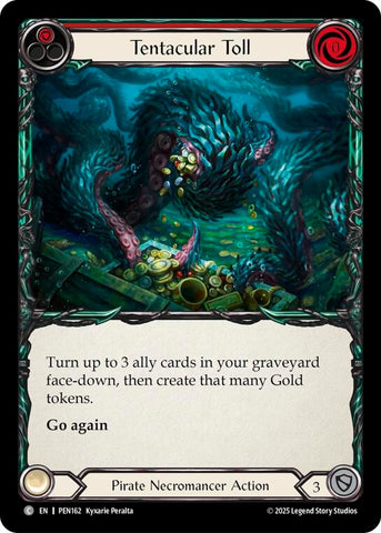 Image for Tentacular Toll (Red) (PEN162) [Compendium of Rathe] - Flesh and Blood TCG
