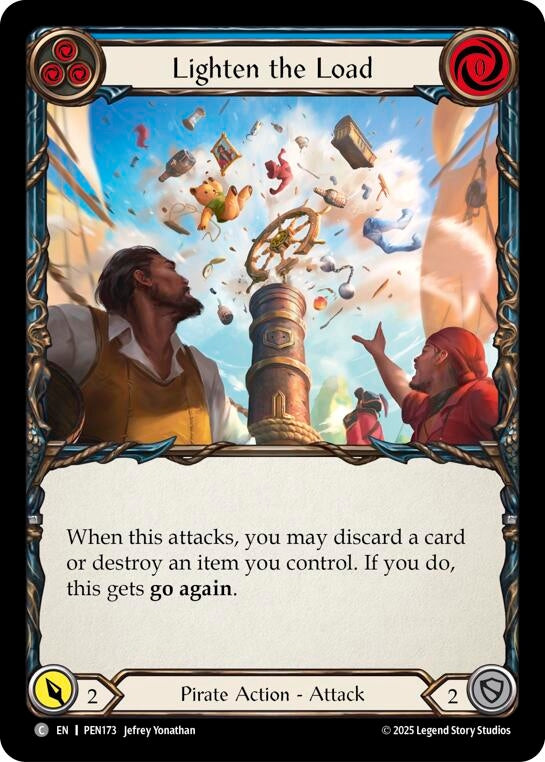 Image for Lighten The Load (Blue) (PEN173) [Compendium of Rathe] - Flesh and Blood TCG