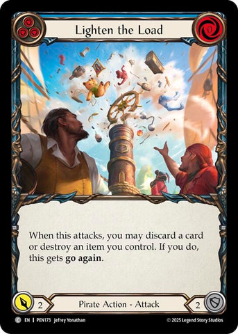 Image for Lighten The Load (Blue) (PEN173) [Compendium of Rathe] - Flesh and Blood TCG