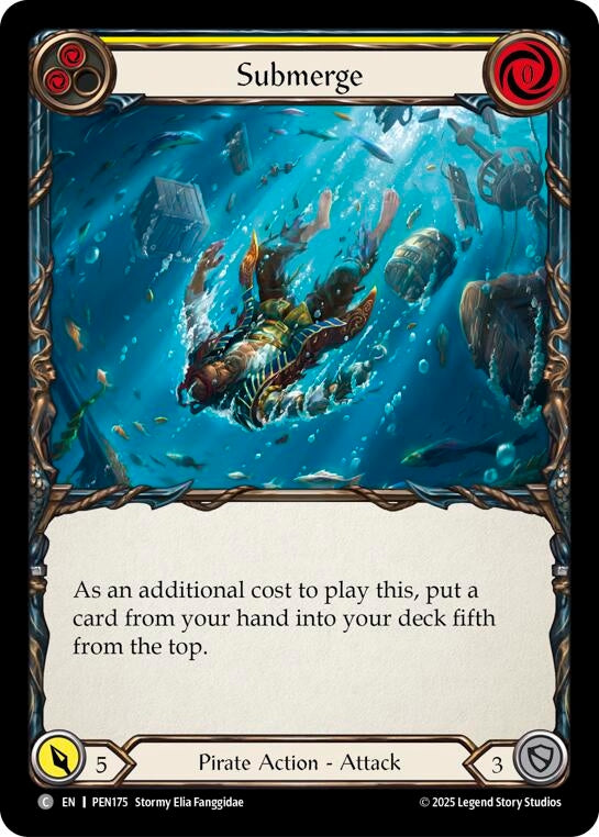 Image for Submerge (Yellow) (PEN175) [Compendium of Rathe] - Flesh and Blood TCG