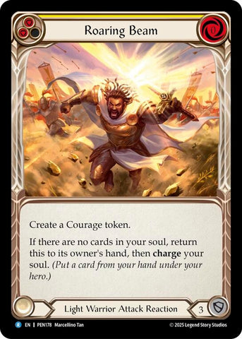 Image for Roaring Beam (Yellow) (PEN178) [Compendium of Rathe] - Flesh and Blood TCG