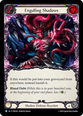 Image for Engulfing Shadows (Yellow) (PEN194) [Compendium of Rathe] - Flesh and Blood TCG