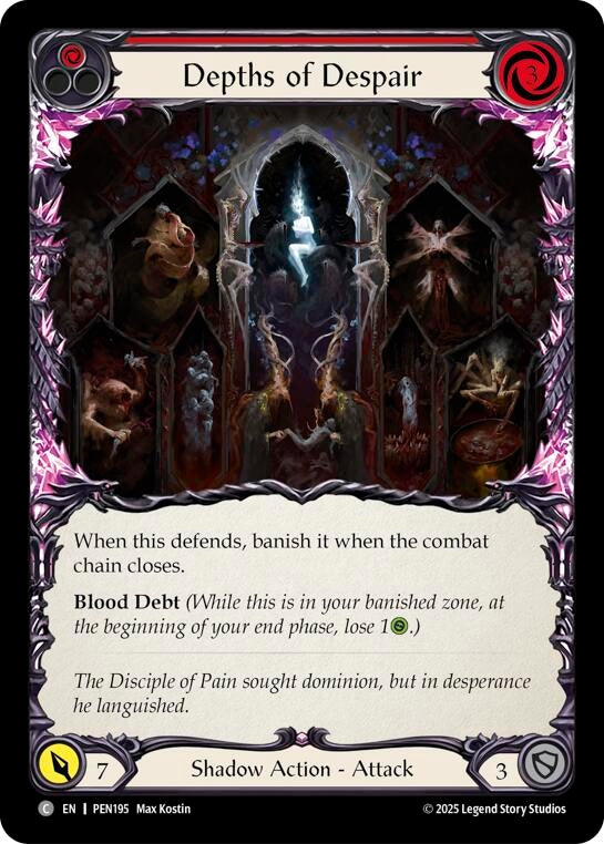 Image for Depths Of Despair (Red) (PEN195) [Compendium of Rathe] - Flesh and Blood TCG