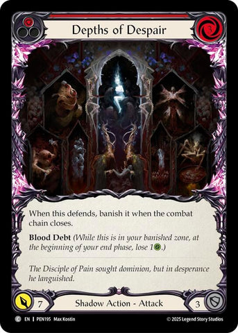 Image for Depths Of Despair (Red) (PEN195) [Compendium of Rathe] - Flesh and Blood TCG