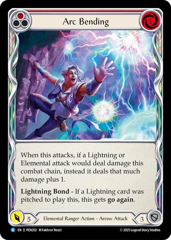 Image for Arc Bending (Red) (PEN202) [Compendium of Rathe] - Flesh and Blood TCG