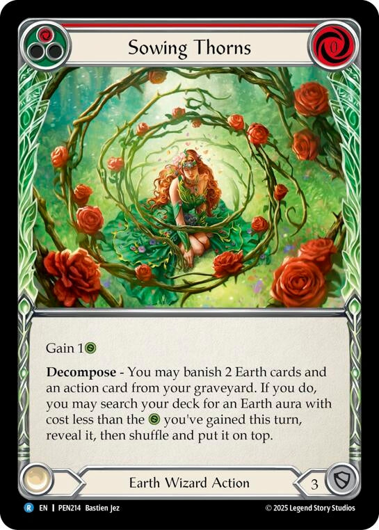 Image for Sowing Thorns (Red) (PEN214) [Compendium of Rathe] - Flesh and Blood TCG
