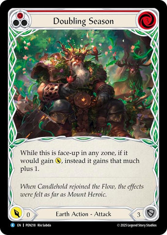 Image for Doubling Season (Red) (PEN218) [Compendium of Rathe] - Flesh and Blood TCG