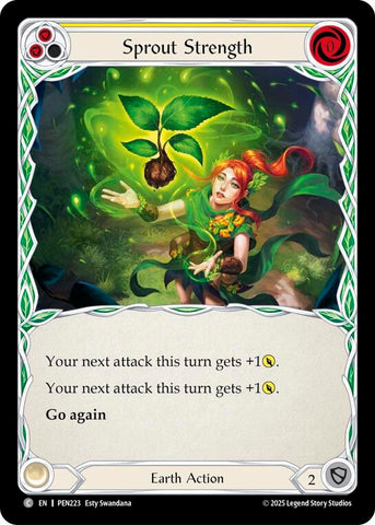Image for Sprout Strength (Yellow) (PEN223) [Compendium of Rathe] - Flesh and Blood TCG