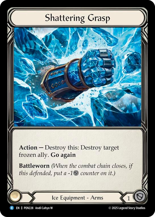 Image for Shattering Grasp (PEN228) [Compendium of Rathe] - Flesh and Blood TCG
