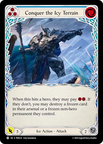 Image for Conquer The Icy Terrain (Blue) (PEN233) [Compendium of Rathe] - Flesh and Blood TCG