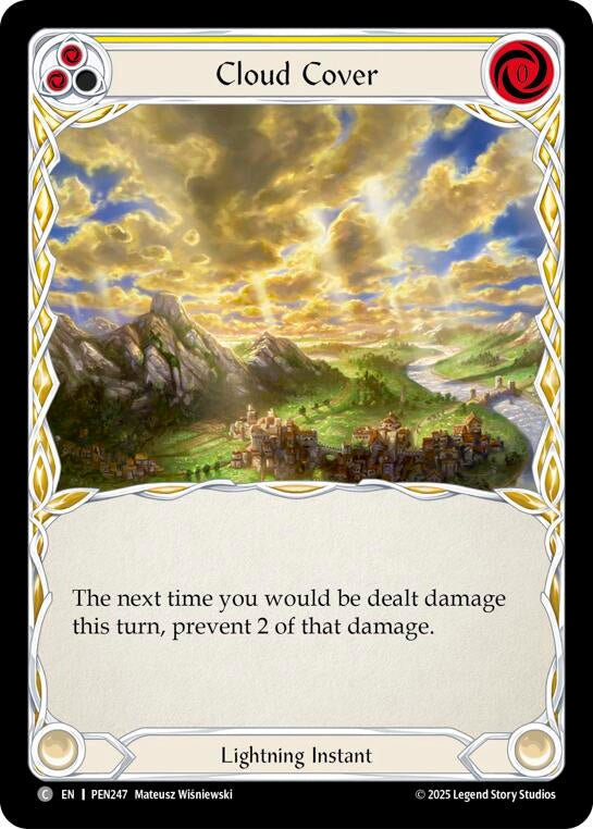 Image for Cloud Cover (Yellow) (PEN247) [Compendium of Rathe] - Flesh and Blood TCG