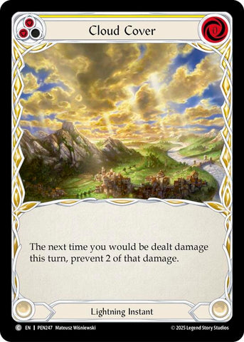 Image for Cloud Cover (Yellow) (PEN247) [Compendium of Rathe] - Flesh and Blood TCG