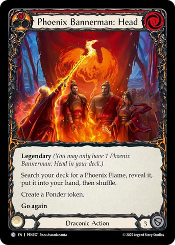 Image for Phoenix Bannerman Head (Red) (PEN257) [Compendium of Rathe] - Flesh and Blood TCG