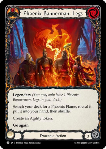 Image for Phoenix Bannerman Legs (Red) (PEN260) [Compendium of Rathe] - Flesh and Blood TCG