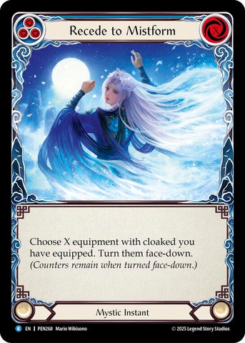 Image for Recede To Mistform (Blue) (PEN268) [Compendium of Rathe] - Flesh and Blood TCG