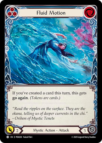 Image for Fluid Motion (Blue) (PEN269) [Compendium of Rathe] - Flesh and Blood TCG