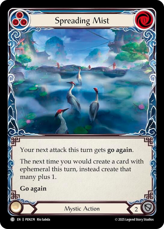 Image for Spreading Mist (Blue) (PEN274) [Compendium of Rathe] - Flesh and Blood TCG