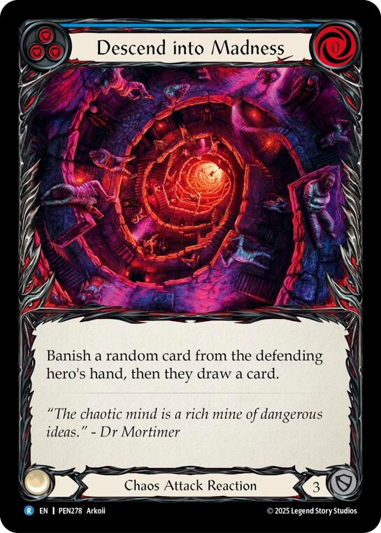 Image for Descend Into Madness (Blue) (PEN278) [Compendium of Rathe] - Flesh and Blood TCG