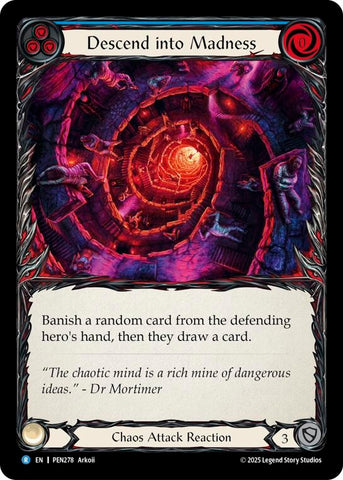 Image for Descend Into Madness (Blue) (PEN278) [Compendium of Rathe] - Flesh and Blood TCG